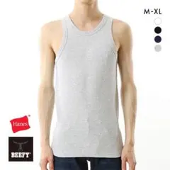 ヘインズHanes Beefy タンクトップ Mホワイト　3枚セットのサムネイル