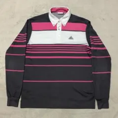 【匿名配送】アディダス adidas 長袖ポロシャツ ボタンダウン Sサイズ