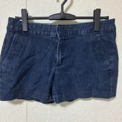 バナナリパブリック ショートパンツ 平裾 28/6 紺 デニム L相当