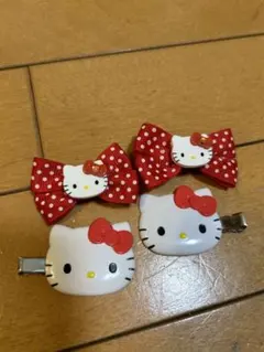 ハローキティ ヘアピンセット 4個