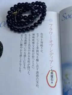 個性を発揮できる　黒宝石オニキス　ネックレス 約50cm