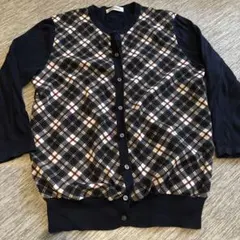 NEWYORKERニューヨーカー アーガイル柄カーディガン サイズM