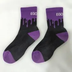 EGOZARU ソックス パープル ブラック　サイズSのサムネイル