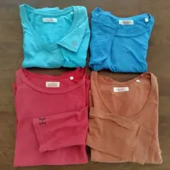 ハリウッドランチマーケット Mサイズ トップス4点セット ロンT2 Tシャツ2