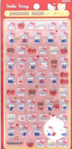 ハローキティ ボンボンドロップミニシール レッド ボンドロ