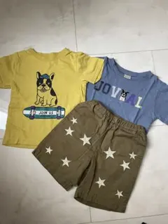 プティマイン　Tシャツ(100.110)パンツ(100)３点セット　男の子