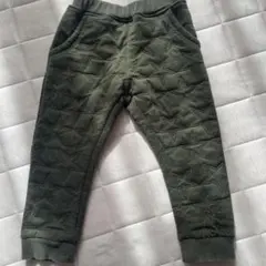 オリーブグリーン 星型キルティングパンツ
