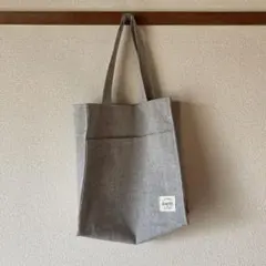 divertiti ヘリンボーントートバッグ グレー