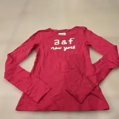 abercrombie kids ピンク ロゴ Tシャツ XL
