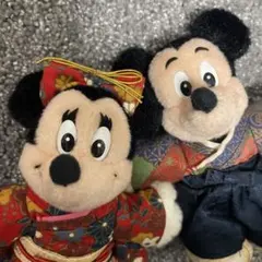ぴ*ん様 k*3様 【希少】TDL/着物/ミッキー＆ミニー/ぬいばセット