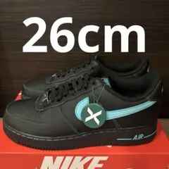Nike Air Force 1 Lowブラックティファニー26cm鑑定済正規品