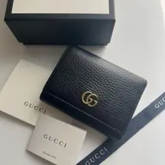 178 極上美品 GUCCI グッチ マーモント 3つ折り財布