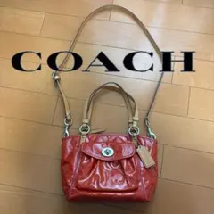 COACH 2way ピンクハンドバッグ