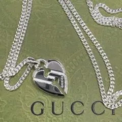未使用　極美品　グッチ GUCCI ネックレス ハート　シルバーのサムネイル