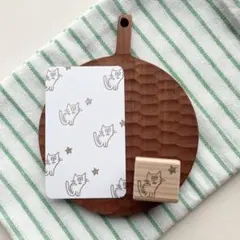 消しゴムはんこ　消しゴムハンコ　stamp 猫　ねこ　スタンプ　cat 手帳