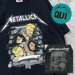 レア 00s メキシコ製古着○両面プリント バンドTシャツ メタリカ メンズXL