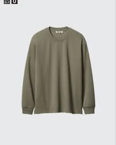 完売品　新品　ユニクロU エアリズムコットンクルーネックTシャツ　オリーブ　S