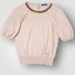 BURBERRY BLUE LABEL レディース半袖ニット カシミヤ混 38