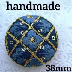 気まぐれ出品♡No.35ぷっくりヘアゴムインド刺繍リボン