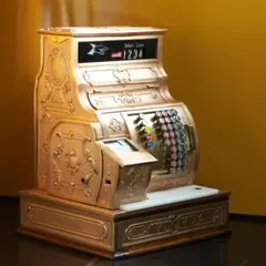 希少・博物館級】1900年代初頭 NCR社製 アンティーク 真鍮レジスター