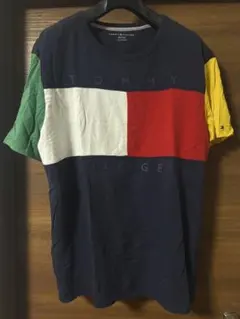TOMMY HILFIGER カラーブロック Tシャツ XL