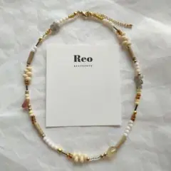 №2022天然石 ビーズネックレス