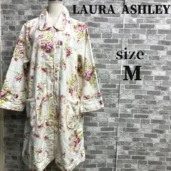 LAURA ASHLEY ローズ柄　ロングガウン　サイズM