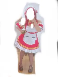 58 ホロライブ 宝鐘マリン メイド服 あくありうむ。 コスプレ 衣装のサムネイル