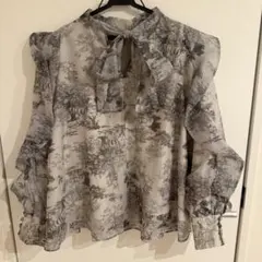 snidel トワルドジュイ オーガンジーシースルーブラウス