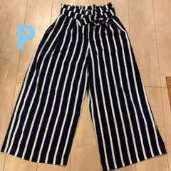 ZARA ワイドパンツ  ストライプ