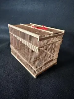 竹製 鳥かご サイズ19.5X14X12cmのサムネイル
