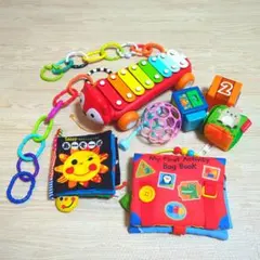 Sassy布絵本、ドラキッズ教材他　0歳知育玩具、歯固め、オーボールまとめ売り