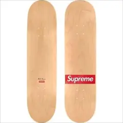 Supreme Routed Box Logo Skateboard ナチュラル