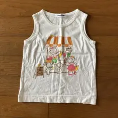 【美品】familiar タンクトップ 90cm ホワイト