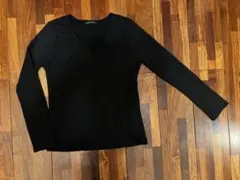 INGNI ブラック Vネック 長袖トップス Mサイズ