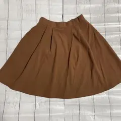 未着用 ブラウン スカート ウエストゴム　Newlyme