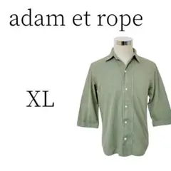 adam et rope アダムエロペ くすみグリーン シャツ XL(LL)