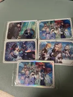 原神　ウエハース　シール　放浪者　アルベド　ヌヴィレット