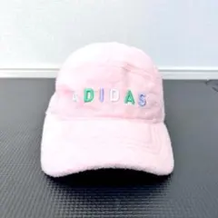 【極美品】adidas アディダス フリース キャップ 帽子 ピンク レディース