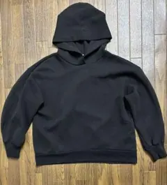 GU ダブルフェイスプルパーカー長袖オフホワイト　M