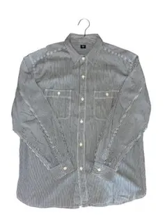 ユニクロ ヒッコリーワークシャツ（長袖）XXL