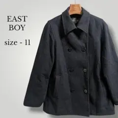 美品 イーストボーイ シンプルダブルチェスターコート ミドル ショート丈