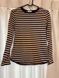 BEAMS HEART ストライプ長袖Tシャツ