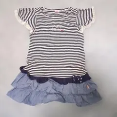 miki House ストライプ ワンピース 120cm