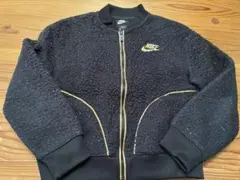 NIKE フリースジャケット 黒 Mサイズ145 ナイキ キッズ ファー