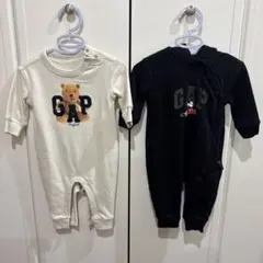 GAP ベビー服「3-6M」カバーオール２着