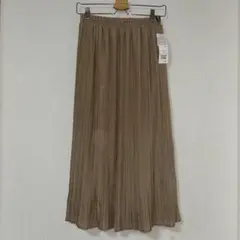 新品タグ付き テチチ オーガンジープリーツスカート モカ