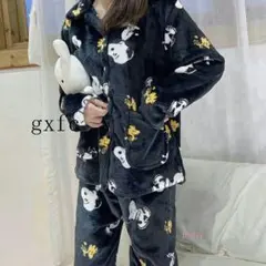 W冬新作 人気パジャマ 上下セット ルームウエア 長袖　韓国風　スヌーピーF