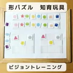 形パズル　ビジョントレーニング　知育玩具