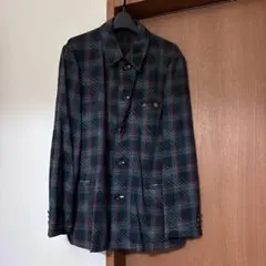 ギャルソン オム アーカイブ 田中 バイアス チェック ブルゾン ジャケット